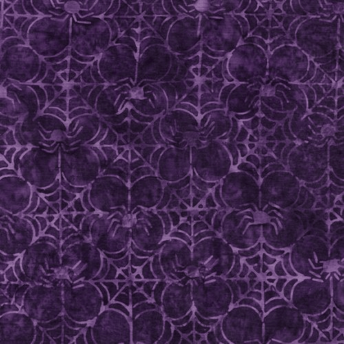 Bootiful Small Web Purple - 122372470 - Island Batik - Nebraska Quilt Company - F08992