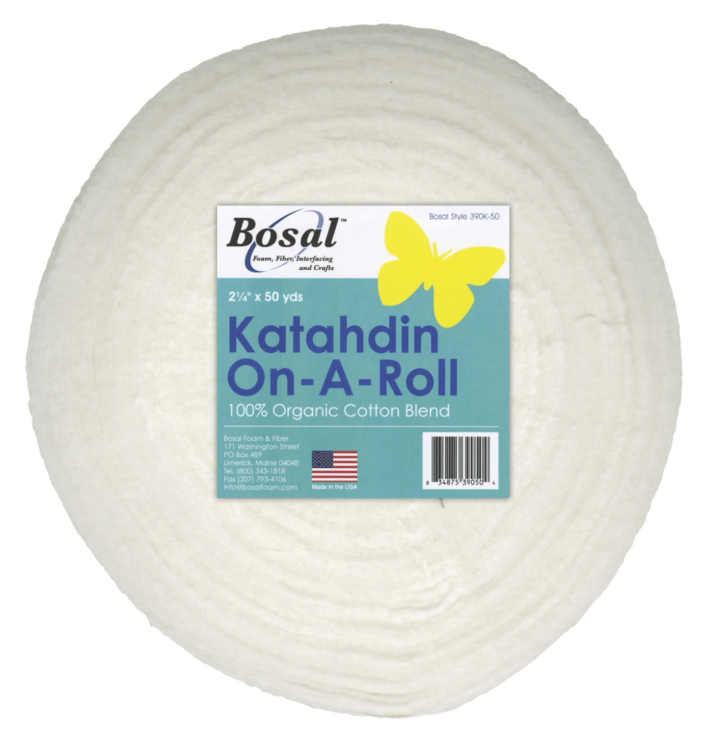 Bosal Katahdin 2 1/4 Inches x 50 Yards White - Nebraska Quilt Company - N390KB-50