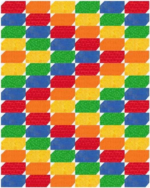 Bricks & Bows Quilt Pattern PDF Digital Download - Nebraska Quilt Company - PUB2401261