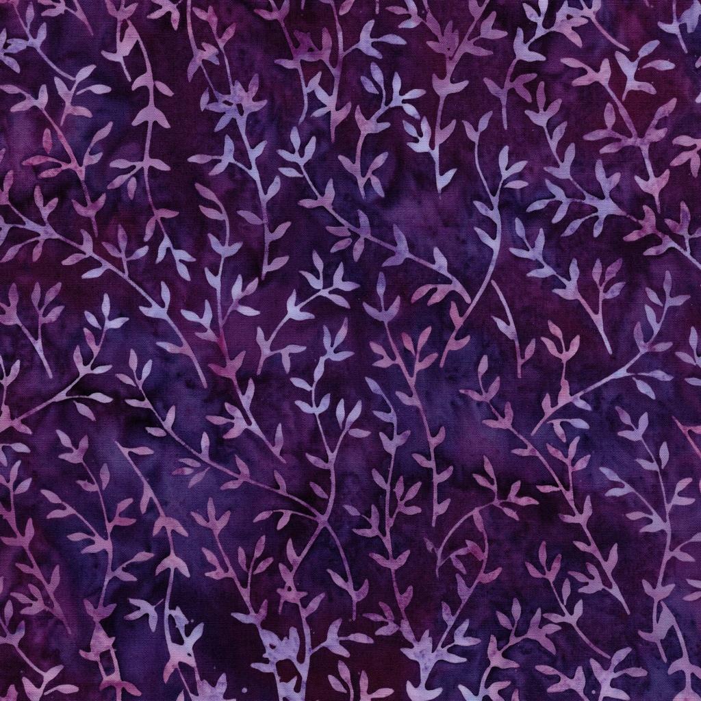 Butterfly Ballet Vine Coordinate Multi Purple Pink Iris - 112509890 - Island Batiks - Nebraska Quilt Company - F260436