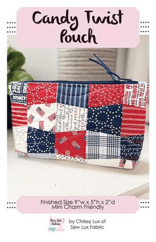 Candy Twist Pouch Pattern - Nebraska Quilt Company - PUB09626