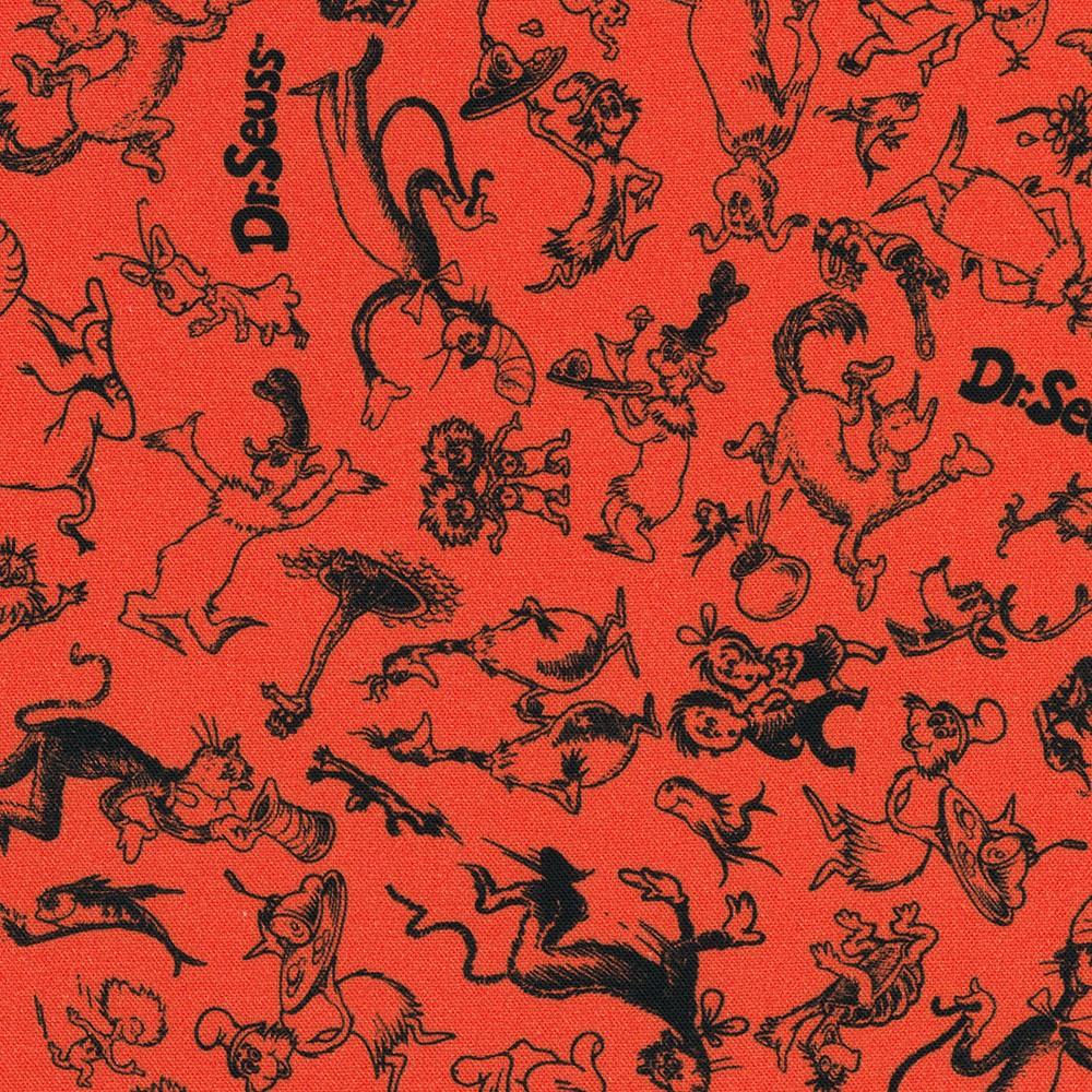Celebrate Seuss! Character Toss Red - ADED - 22858 - 3 - Robert Kaufman - Nebraska Quilt Company - F2401362