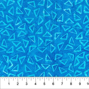 Celebration Triangles Bright Blue - 83522 - 46 - Northcott Fabrics - Nebraska Quilt Company - F251622