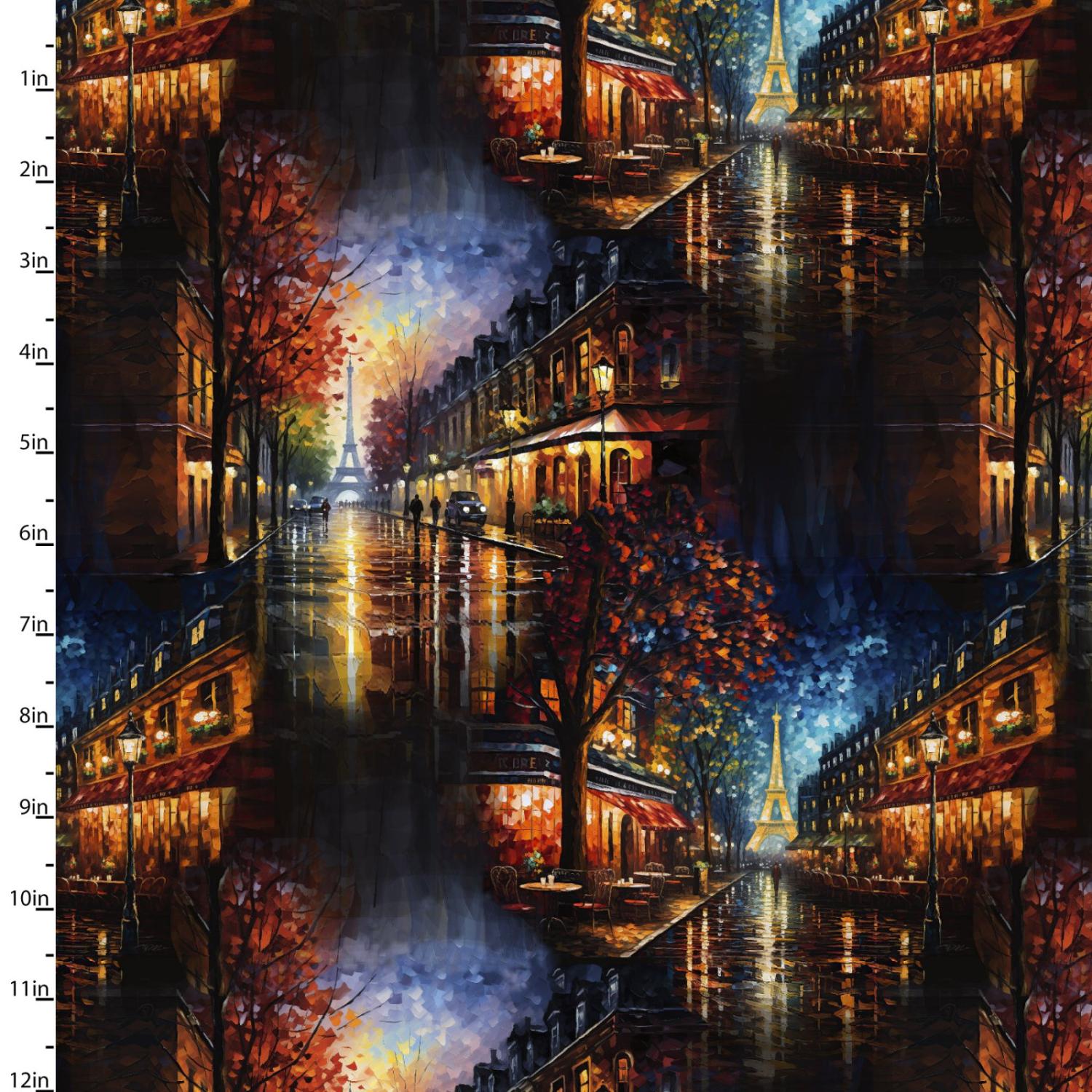 C'est Magnifique Cityscape Black Multi - 22921 - BLK - 3 Wishes Fabrics - Nebraska Quilt Company - F2400969
