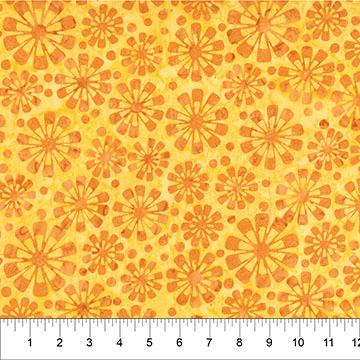 Chubby Blooms Bloom Boom Sunglow - 82051-53 - Banyan Batiks - Nebraska Quilt Company - F261894