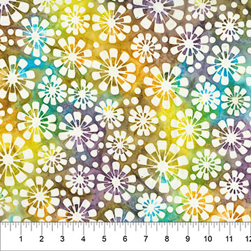 Chubby Blooms Bloom Boom Sunshine Yellow - 82051-54 - Banyan Batiks - Nebraska Quilt Company - F261895