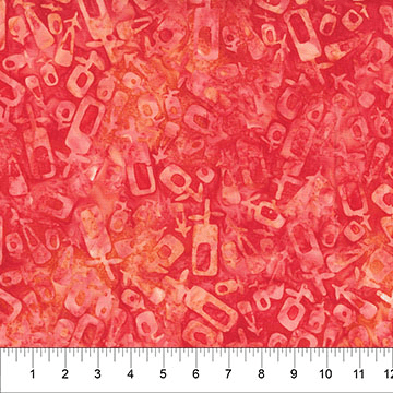 Chubby Blooms Tossed Lipstick Red - 82052-24 - Banyan Batiks - Nebraska Quilt Company - F261897