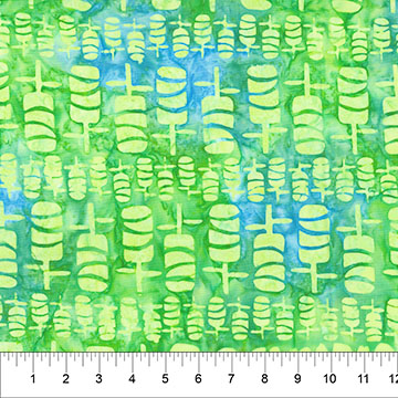 Chubby Blooms Wave Pear - 82054-70 - Banyan Batiks - Nebraska Quilt Company - F261984