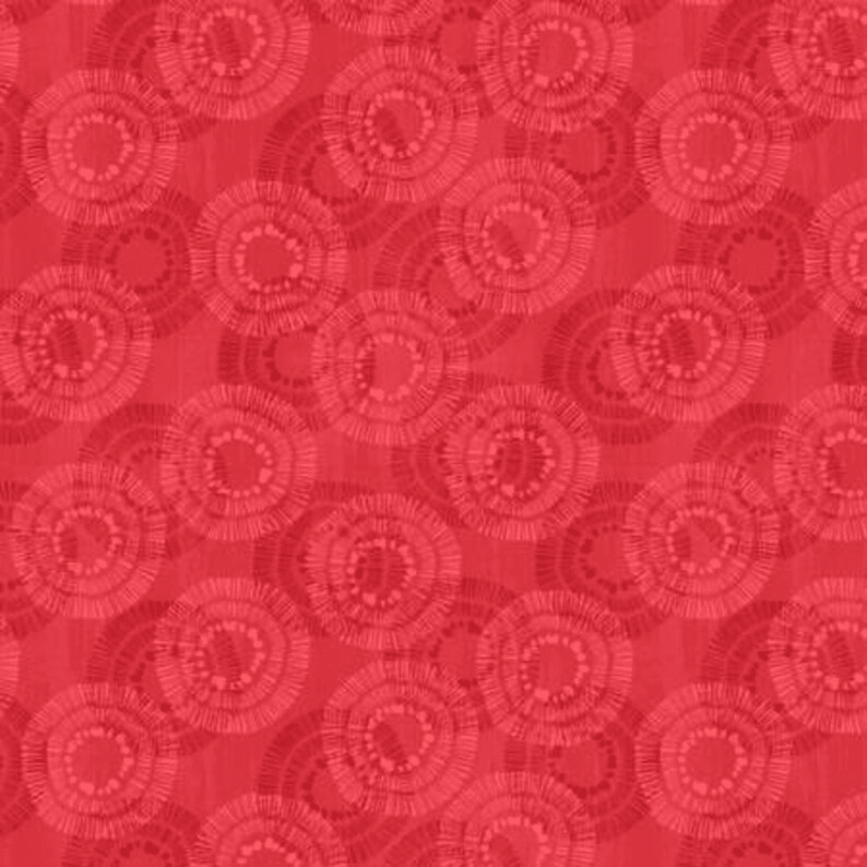 Circle Burst Cherry Red - 3007 68523 333 - Wilmington Prints - Nebraska Quilt Company - F2400009
