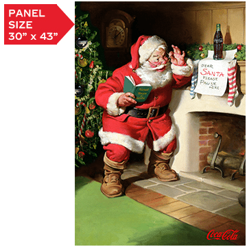 Coca-Cola Christmas Panel 30" x 43" - Nebraska Quilt Company - PAN261422