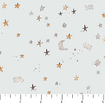 Cotton - Tale Stars Gray - 90955 - 90 - FIGO Fabrics - Nebraska Quilt Company - F08750