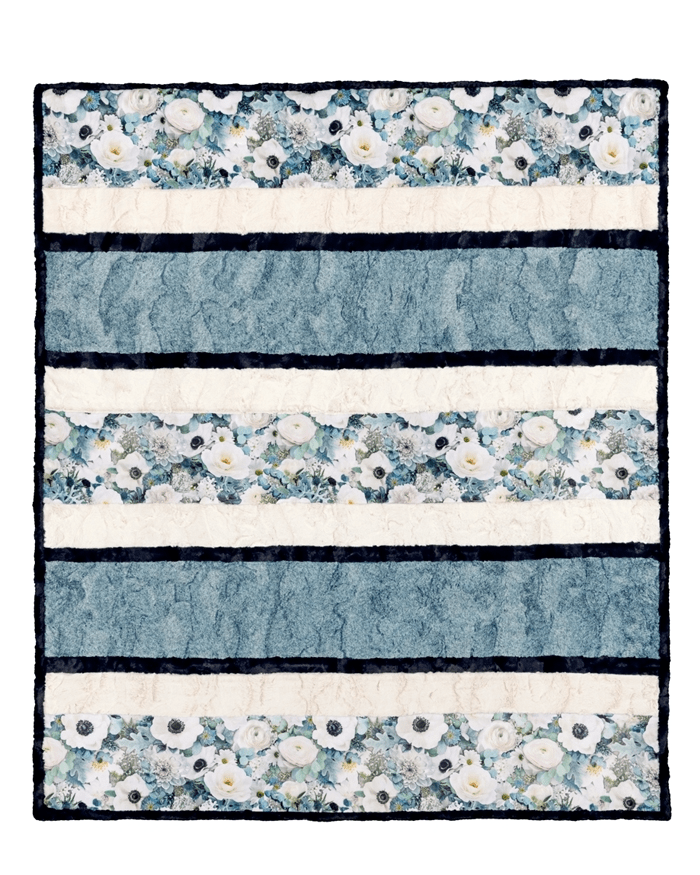 Crazy 8 Cuddle® Kit Blissful Bouquet - Nebraska Quilt Company - K2502220