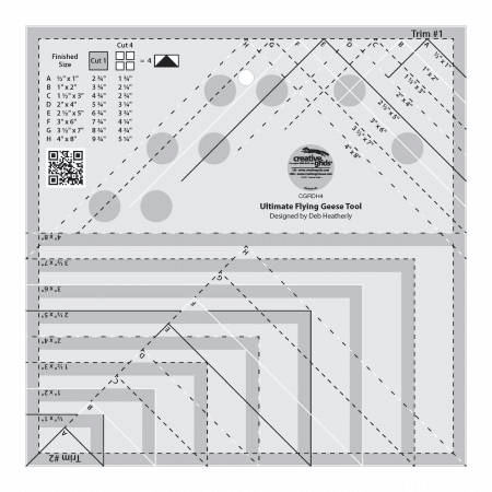 Creative Grids Ultimate Flying Geese Tool - Nebraska Quilt Company - N04097