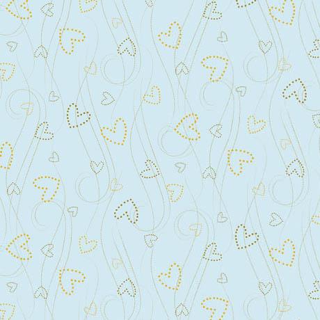 Darling Duckies Heart Scroll - 29715 - B - QT Fabrics - Nebraska Quilt Company - F06198