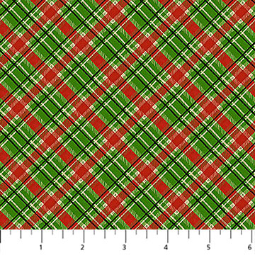 Deck the Halls Plaid Red Multi - 29001-24 - Northcott Fabrics - Nebraska Quilt Company - F261421