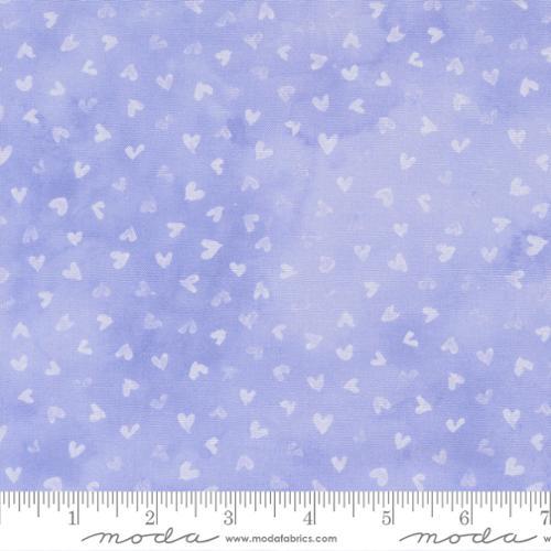 Delphinium Light Hearts Blenders Lilac - 24653 13 - Moda Fabrics - Nebraska Quilt Company - F260783