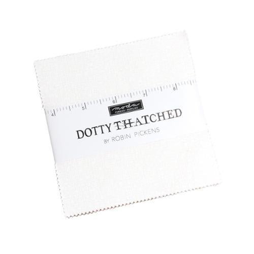 Dotty Thatched 2.5" Squares 42 Pieces Multi - Nebraska Quilt Company - Dotty Thatched 2.5" Squares 42 Pieces Multi