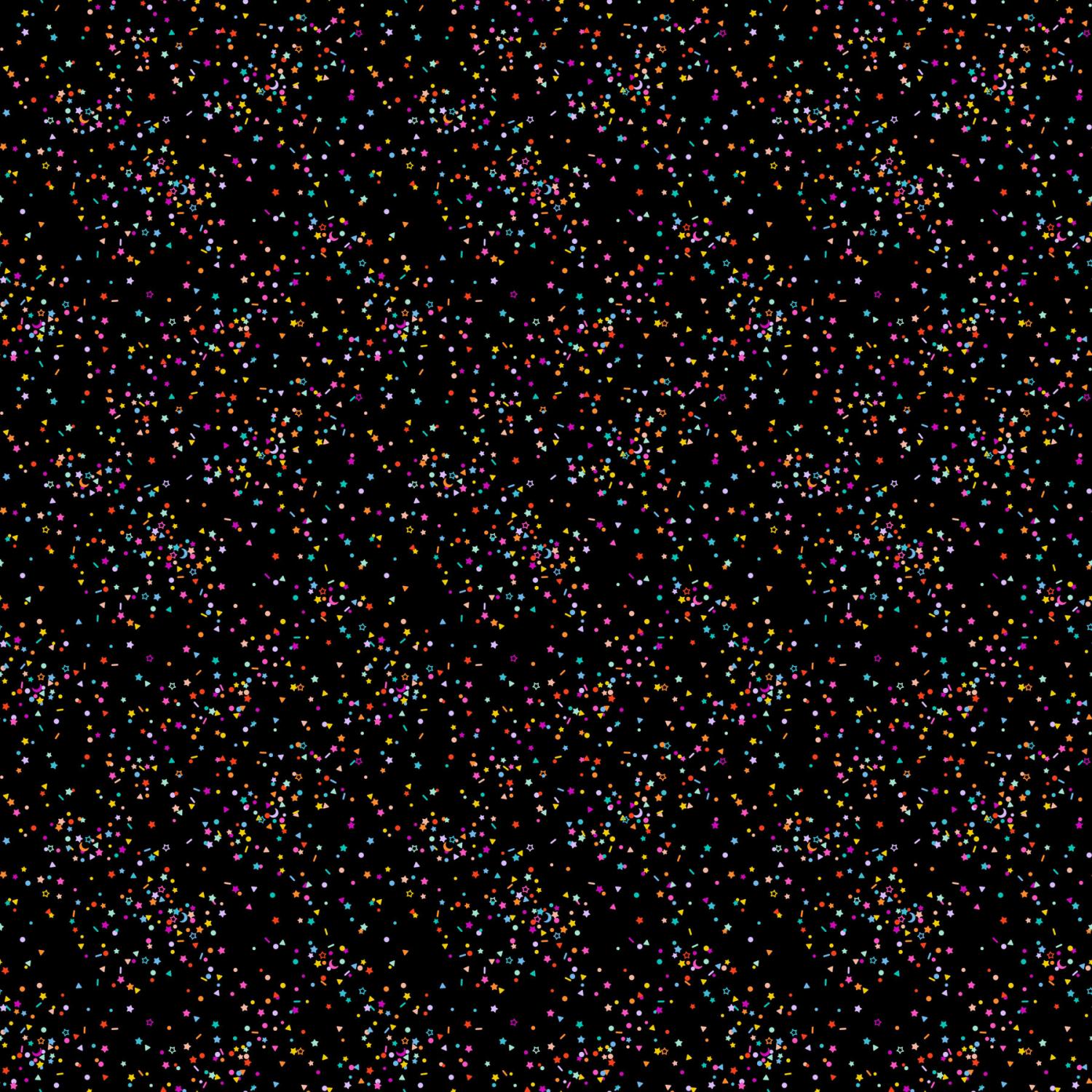Dusk Sprinkles Black Multi - 92042 - 99 - FIGO Fabrics - Nebraska Quilt Company - F2501489