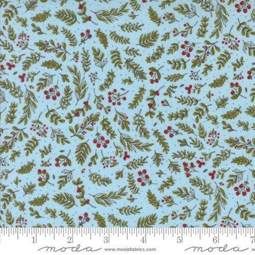 Emmitt and Ivy Holly Blenders Sky Blue - 55695 16 - Moda Fabrics - Nebraska Quilt Company - F2402781