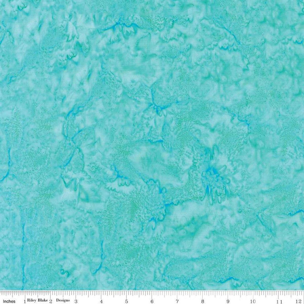 Expressions Batiks Hand - Dyes Aquamarine Teal - BT21000 - 274 - Riley Blake Designs - Nebraska Quilt Company - Expressions Batiks Hand - Dyes Aquamarine Teal - BT21000 - 274 - Riley Blake Designs