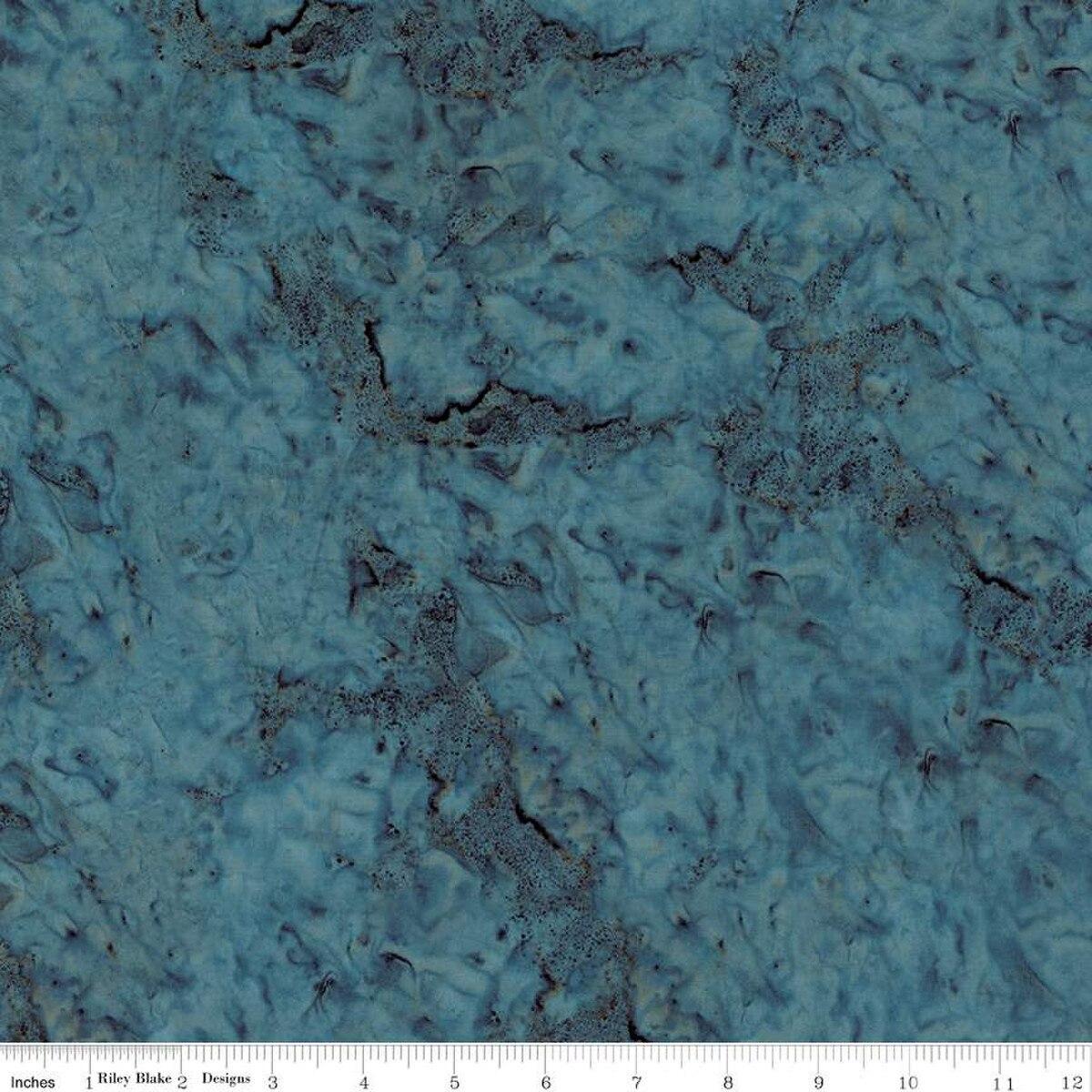 Expressions Batiks Hand - Dyes Steel Sapphire - BT21000 - 163 - Riley Blake Designs - Nebraska Quilt Company - F2401748