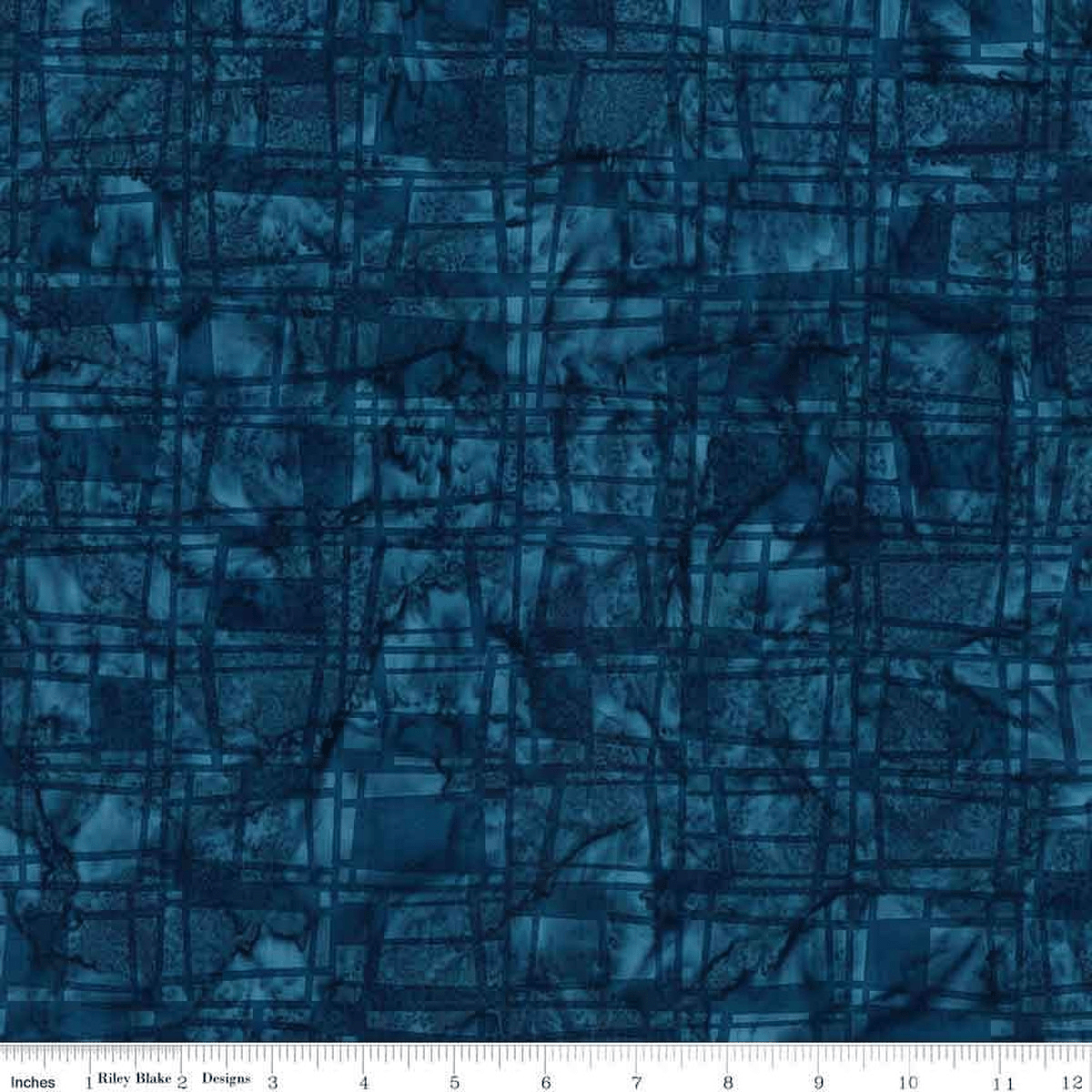 Expressions Batiks Retro Revival Rectangles Indigo Dye - BT23273 - 298 - Riley Blake Designs - Nebraska Quilt Company - Expressions Batiks Retro Revival Rectangles Indigo Dye - BT23273 - 298 - Riley Blake Designs