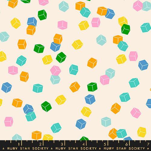 Eye Candy Cuby Novelty Geometric Natural Multi - RS5158 12 - Ruby Star Society - Nebraska Quilt Company - F2400587