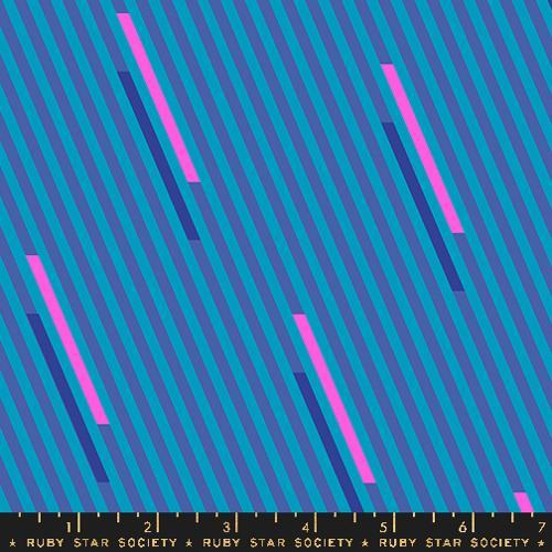 Eye Candy Stripes 80s Blender Cerulean Dark Blue - RS5155 17 - Ruby Star Society - Nebraska Quilt Company - F2400580