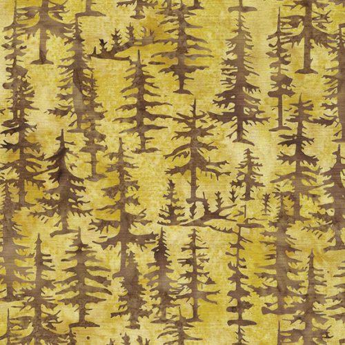 Fall Flair Trees Gold Straw - 122443262 - Island Batik - Nebraska Quilt Company - F2403245