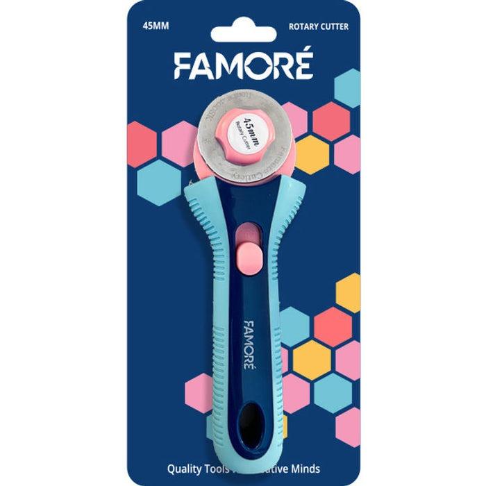 Famore Rotary Blade Handle & Blade Bundle - 45mm - Nebraska Quilt Company - N05967