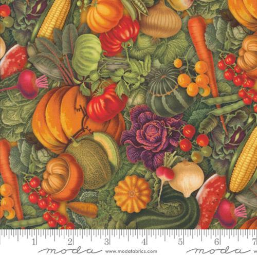 Farm And Garden Cornucopia Veggies Multi - 7471 11 - Moda Fabrics - Nebraska Quilt Company - F2401411