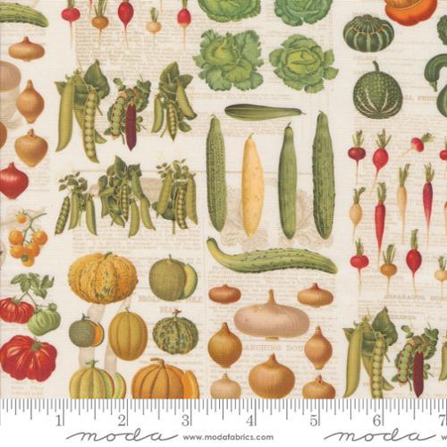Farm And Garden Harvest Milk Multi - 7472 11 - Moda Fabrics - Nebraska Quilt Company - F2401412