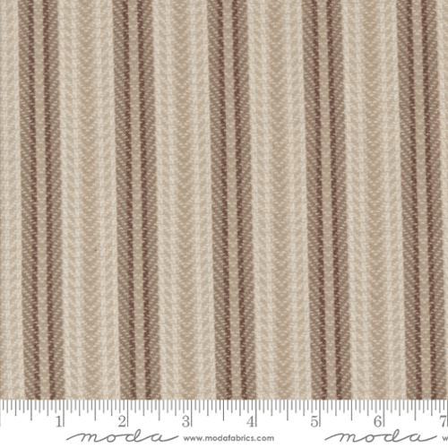 Farmhouse Flannels III Blanket Stripe Stripes Cream - 49275 11F - Moda Fabrics - Nebraska Quilt Company - F09070