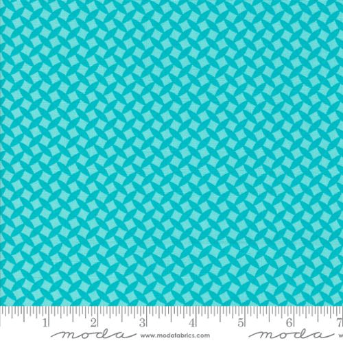 Fiesta Town Square Blenders Geometric Lagoon - 22475 23 - Moda Fabrics - Nebraska Quilt Company - F09651
