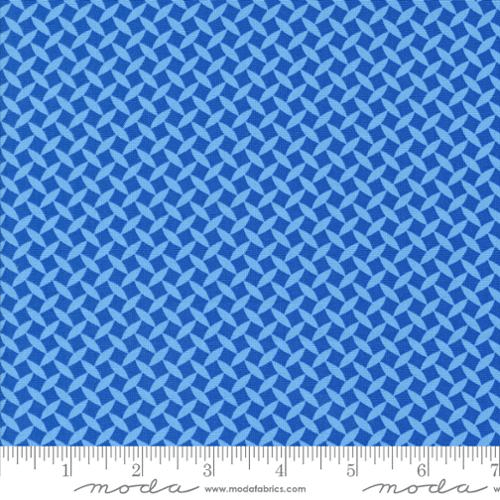 Fiesta Town Square Blenders Geometric Royal Blue - 22475 28 - Moda Fabrics - Nebraska Quilt Company - F09652