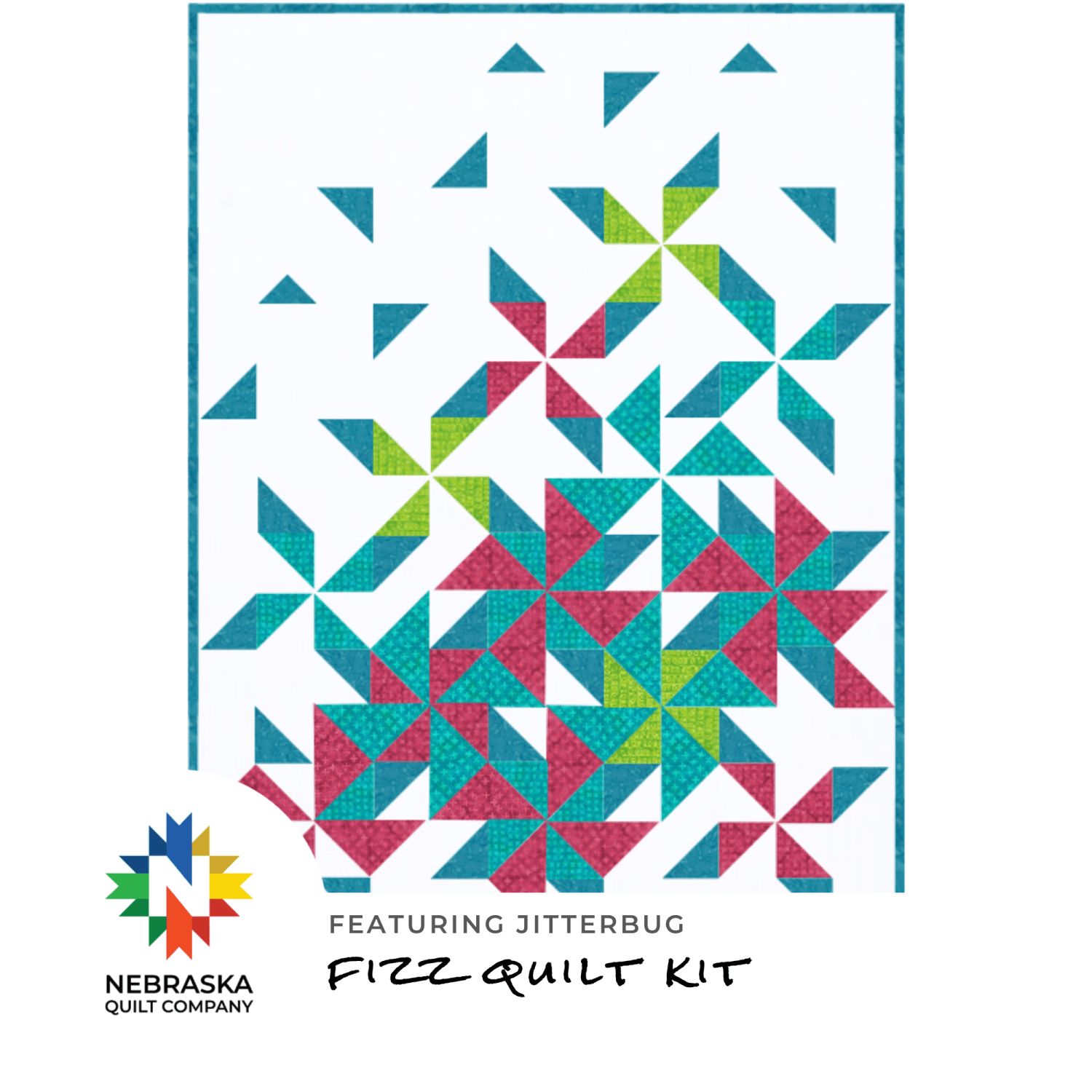 Fizz Quilt Kit Featuring Jitterbug - Nebraska Quilt Company - K261852