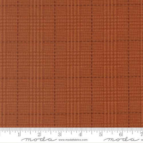 Flannel Gather Plaid Basics Pumpkin - 49341 19F - Moda Fabrics - Nebraska Quilt Company - F262015
