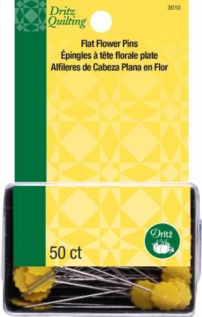 Flat Flower Pins 50 Count - Nebraska Quilt Company - N2402613