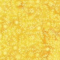 Flora Nova Sprig with Small Daisy Yellow Lemonade - 112433220 - Island Batik - Nebraska Quilt Company - F2400689