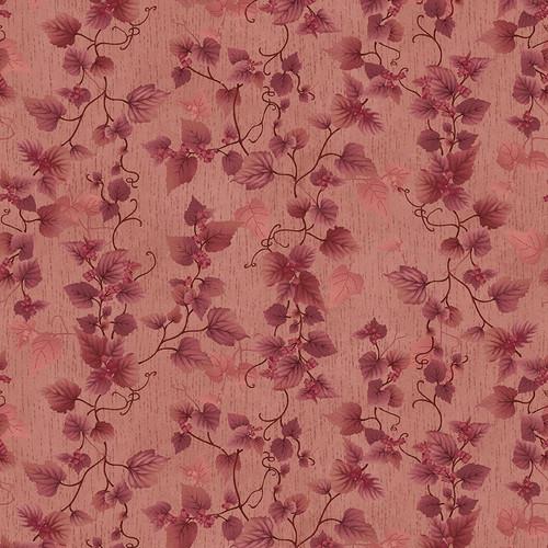 Flossie's Flowers Pressed Leaves Pink - 3375 - 22 - Henry Glass & Co. - Nebraska Quilt Company - F2401033