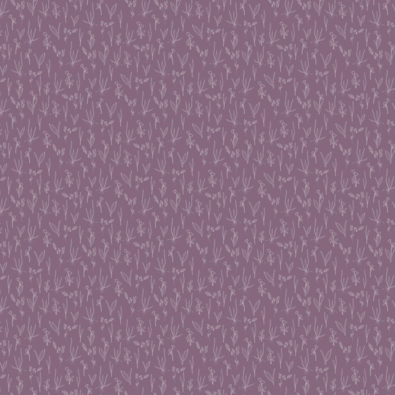 Flourish Line Floral Purple - 91179 - 85 - FIGO Fabrics - Nebraska Quilt Company - F251469