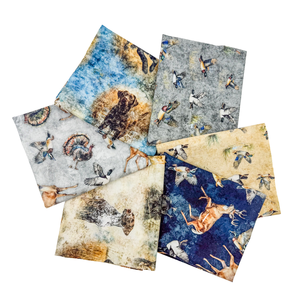 Forest, Field & Stream Fat Quarter Bundle 6 Pieces Multi - Nebraska Quilt Company - PC260979