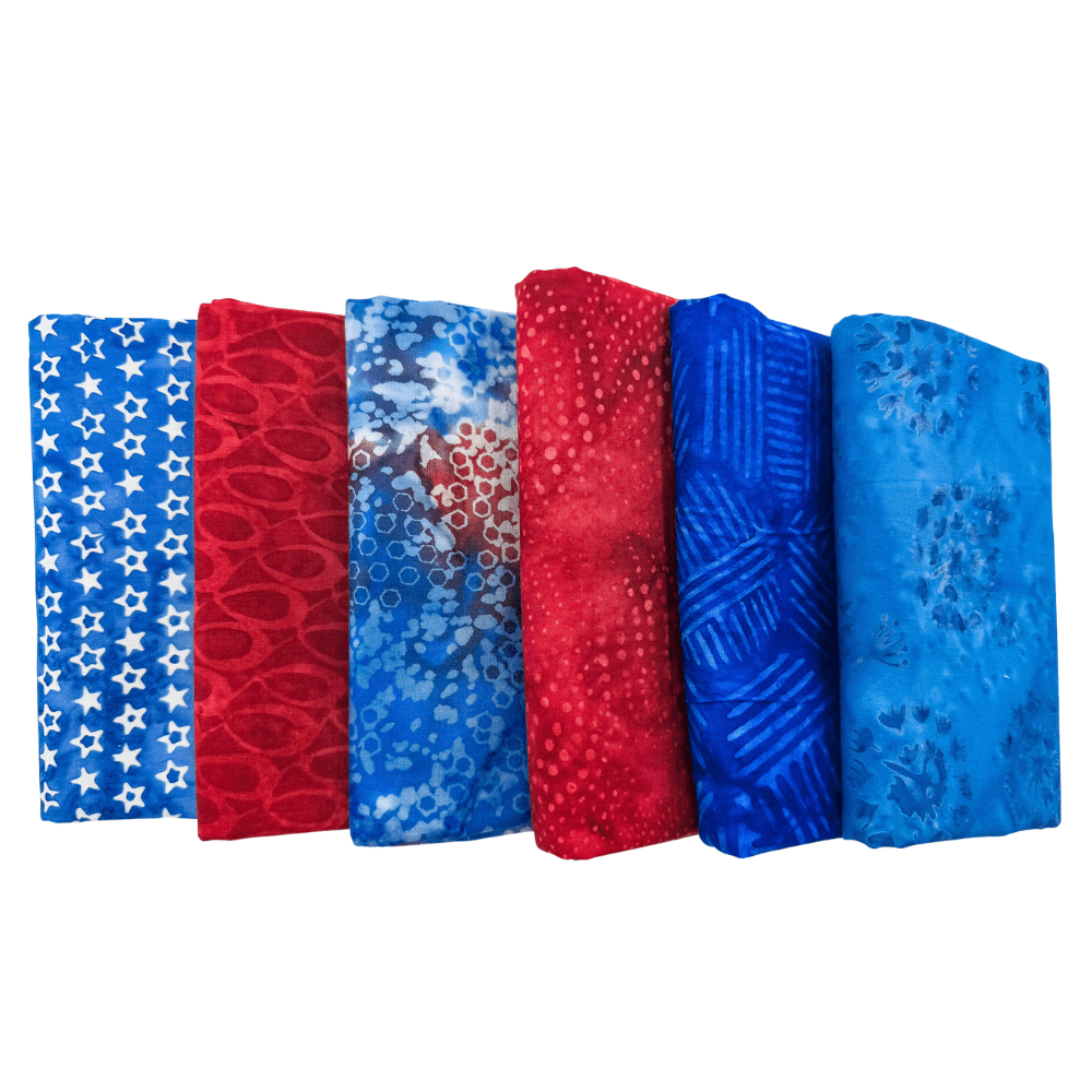 Freedom Flair Half Yard Bundle Multi 6 Pieces - Nebraska Quilt Company - Freedom Flair Half Yard Bundle Multi 6 Pieces