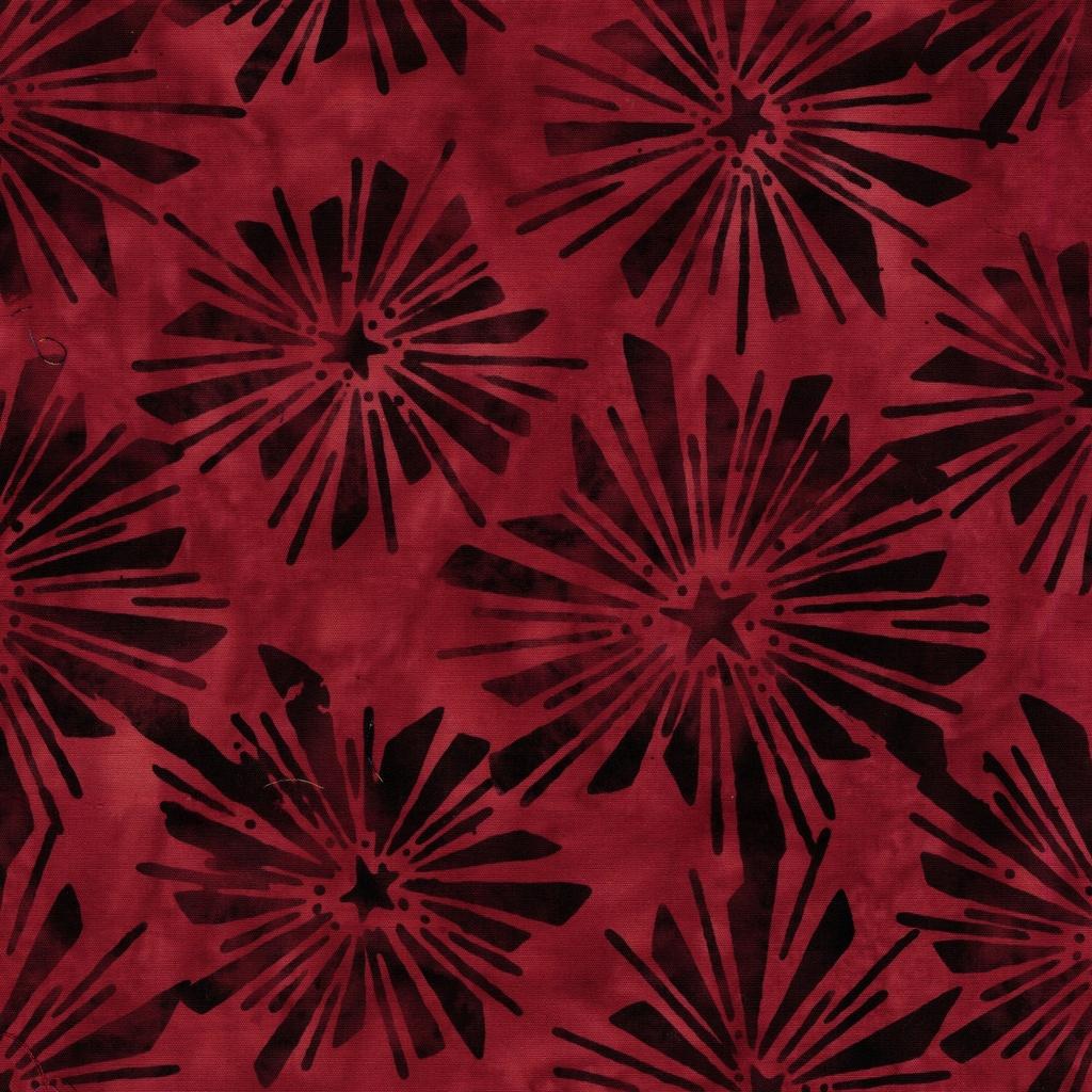 Freedom Rings Starburst Red Paprika - 622505350 - Island Batik - Nebraska Quilt Company - F260967