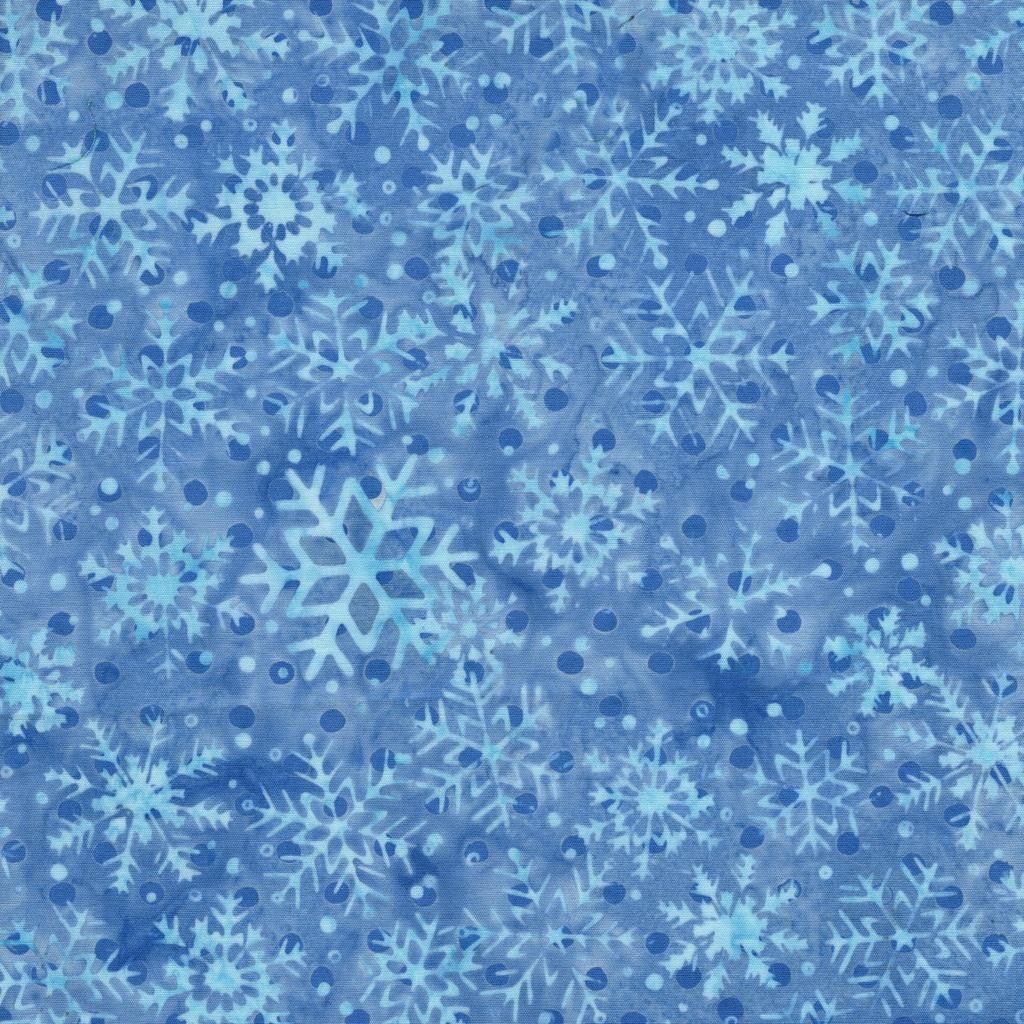 Frosted Wishes Snowflakes Blue Harbor - 122502555 - Island Batik - Nebraska Quilt Company - F261017