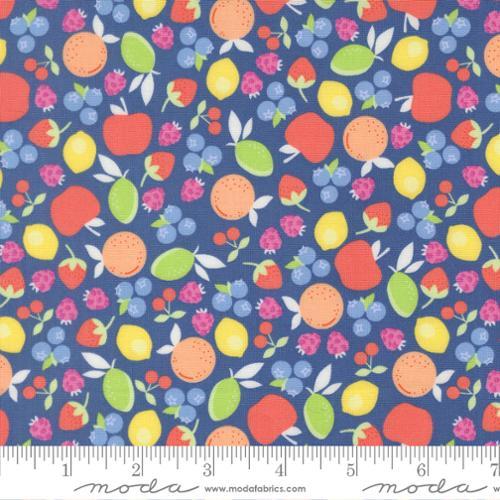 Fruit Salad Fruit Cup Cobalt Blue - 29242 24 - Moda Fabrics - Nebraska Quilt Company - F260913