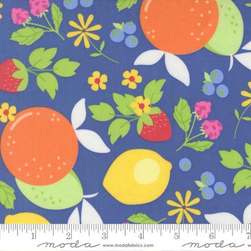 Fruit Salad Fruits Cobalt Blue - 29240 24 - Moda Fabrics - Nebraska Quilt Company - F260909