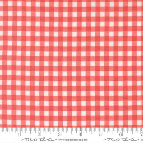 Fruit Salad Gingham Checks and Plaids Flamingo Red - 29245 12 - Moda Fabrics - Nebraska Quilt Company - F260922