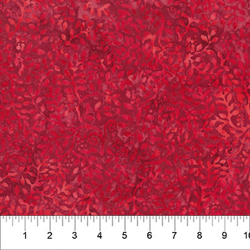 Garden Spirit Leafy Vine Dark Red - 83182 - 25 - Banyan Batiks - Nebraska Quilt Company - F07552