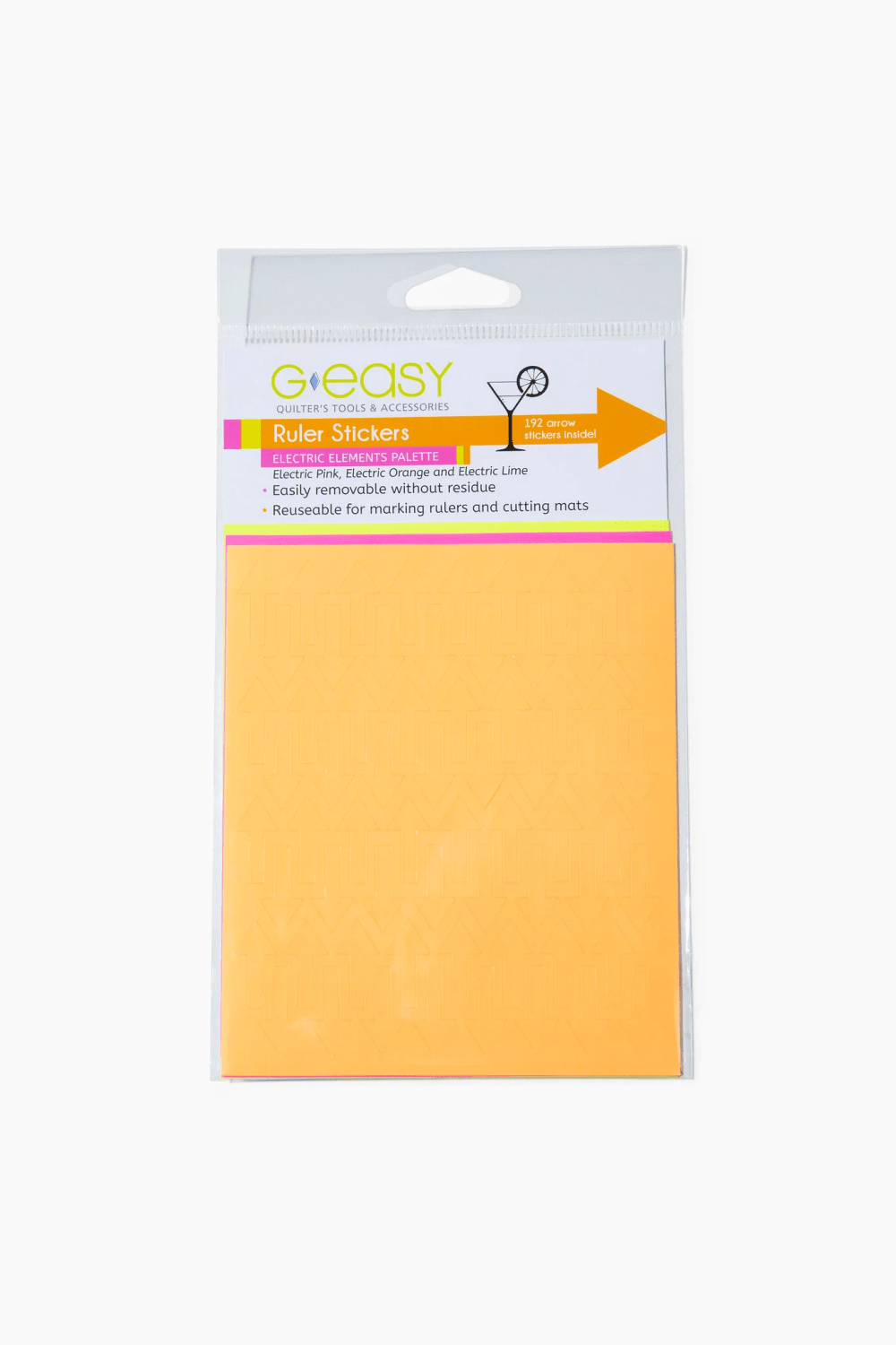 GEasy Ruler Stickers Electric Elements Palette - Nebraska Quilt Company - N261431